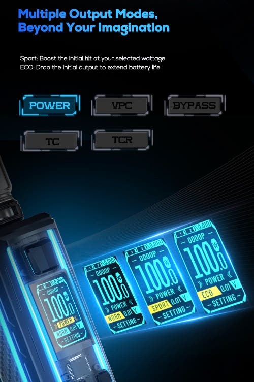 Freemax Maxus 2 200w Kit - Multiple output modes