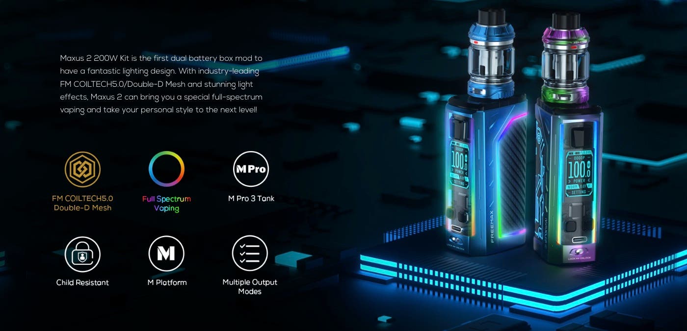 Freemax Maxus 2 200W Kit - Key features and highlights