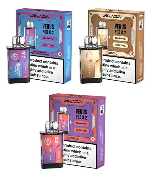 Vapengin Venus Prefilled E-Liquid Pods - 19 premium flavours to choose from