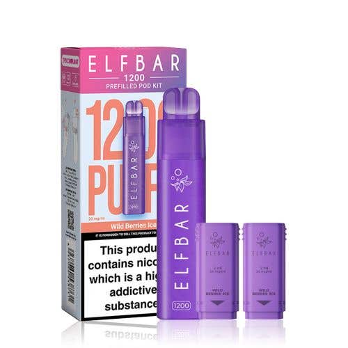 Elf Bar 1200 Prefilled Pod Kit - Wild Berries Ice